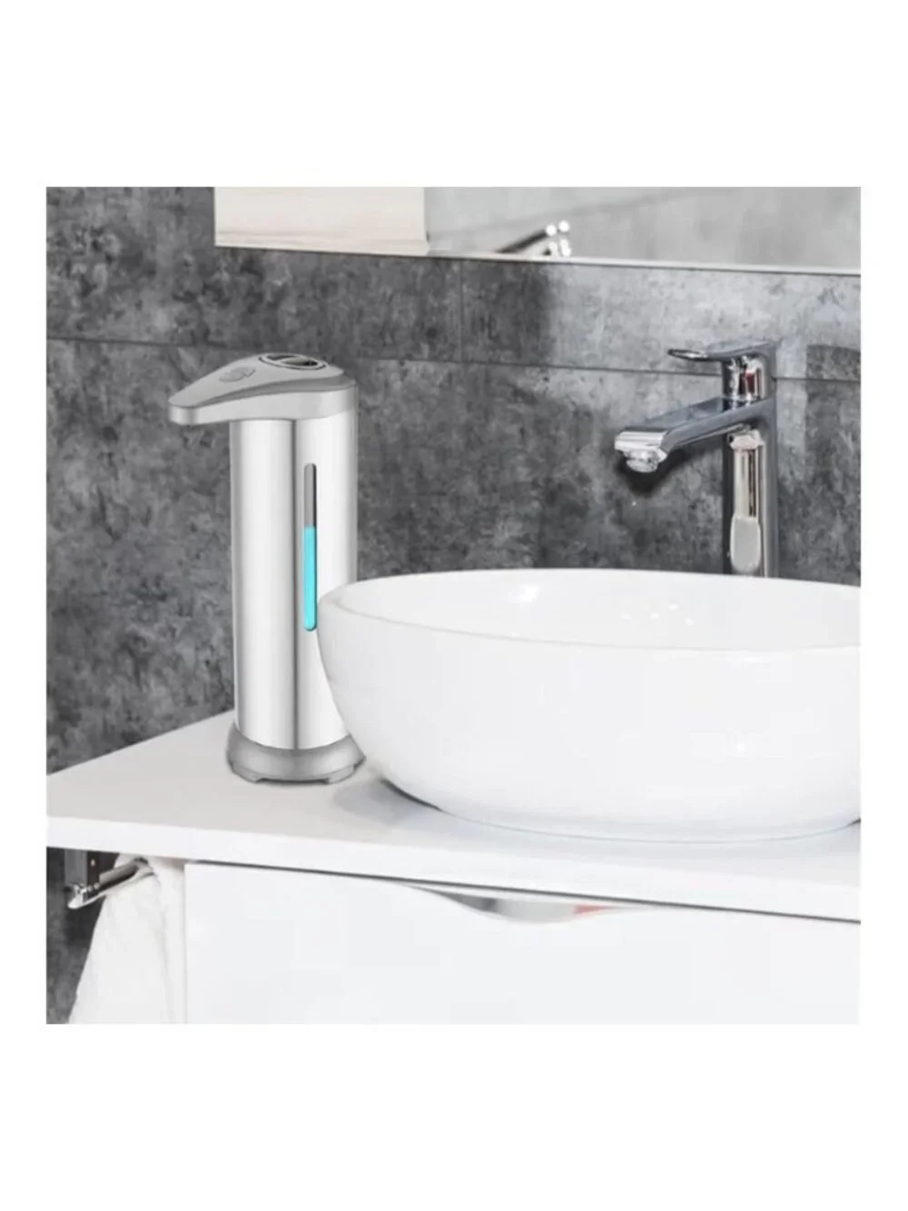 Automatic Touchless Stainless Steel Infrared Induction Soap Dispenser Bathroom